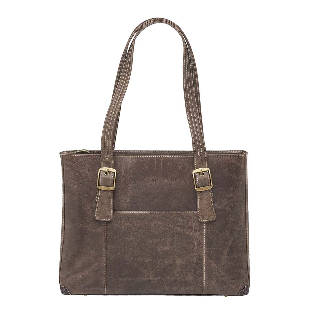 Concealed Carry Buffalo Leather Shoulder  Portfolio Bag by GTM Original