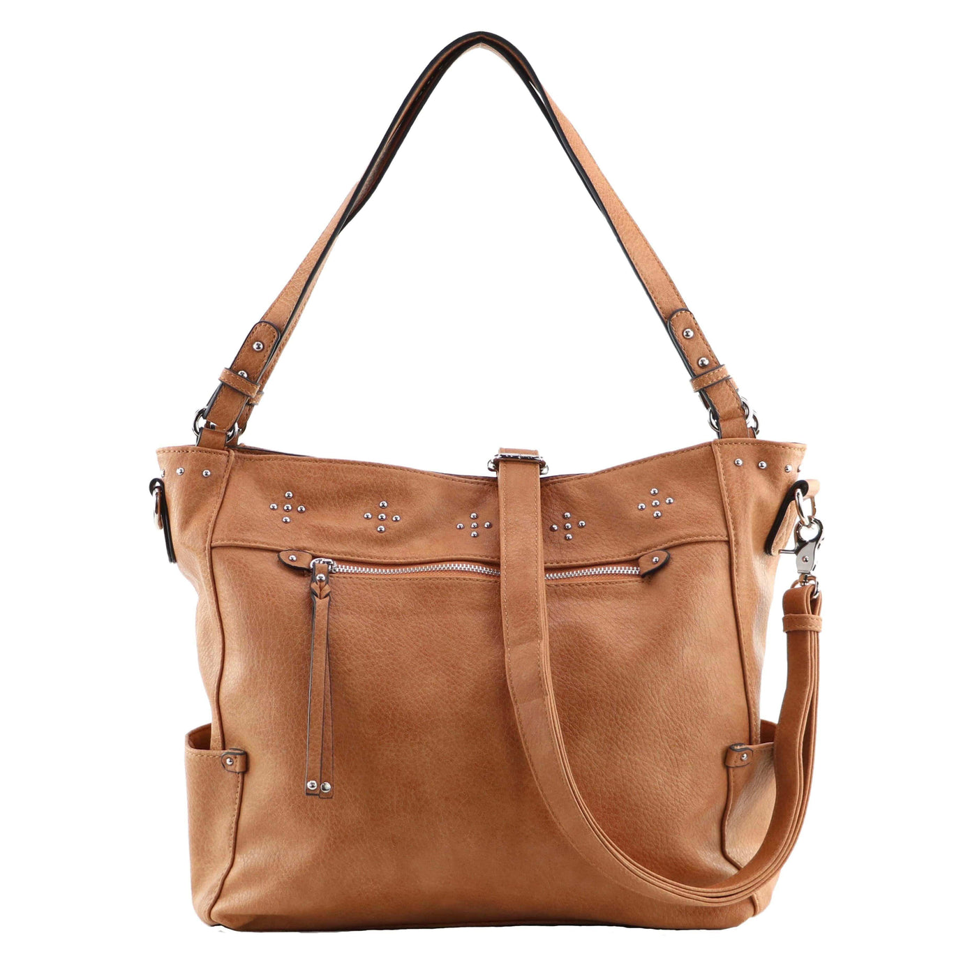 Lady Conceal Concealed Carry Purse Mahogany Concealed Carry Brooklyn Tote Bag - Brown by Lady Conceal