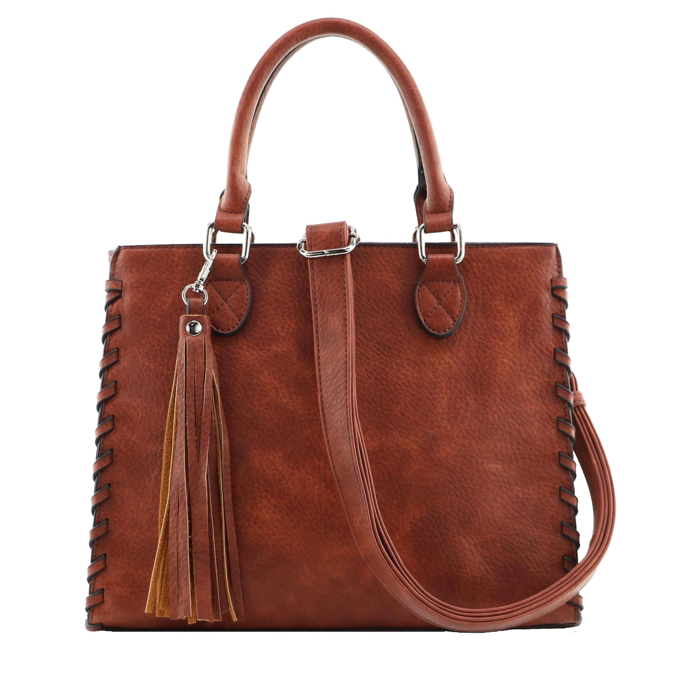 Lady Conceal Concealed Carry Purse Mahogany Concealed Carry Ann Satchel Bag by Lady Conceal