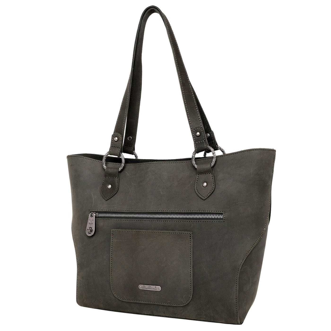 Montana West Concealed Carry Purse Distressed Leather Tote by Montana West