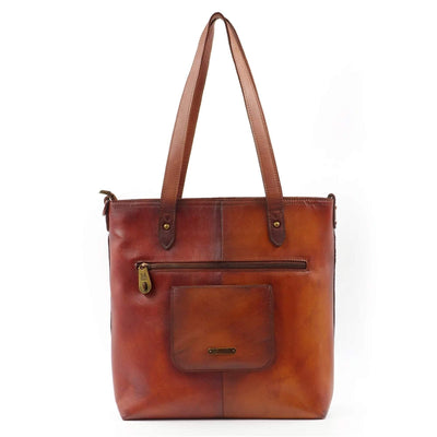 Concealed Carry Purse Coffee Concealed Carry Leather Tote/Crossbody by Montana West