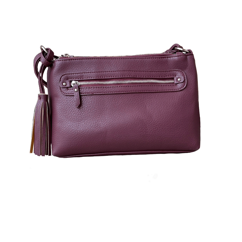  Concealed Carry Hailey Crossbody Purse  Red by Roma Leathers
