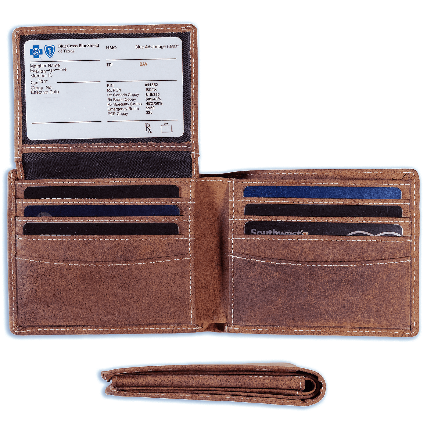 Urban Cowboy Apparel Wallet Brown Leather Bifold Wallet Brown