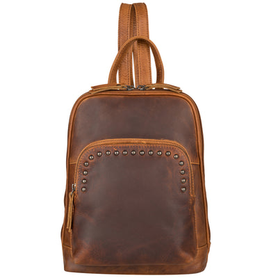 Concealed Carry Abby Leather Cognac Concealed Carry Backpack - Lady Conceal - Women conceal carry backpack for pistol - Designer Abbie Brown Carry Backpack - YKK Locking Zippers and Universal Holster - Unique Hide Backpack Gun and Pistol Bag - Designer Luxury Abby Leather Carry Handbag Backpack - carry backpack for gun carry - Unique Abbie Backpack for gun - concealed carry gun Handbag - concealed carry gun Backpack with locking zipper - concealed carry Backpack for woman