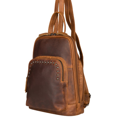 Concealed Carry Abby Leather Cognac Concealed Carry Backpack - Lady Conceal - Women conceal carry backpack for pistol - Designer Abbie Brown Carry Backpack - YKK Locking Zippers and Universal Holster - Unique Hide Backpack Gun and Pistol Bag - Designer Luxury Abby Leather Carry Handbag Backpack - carry backpack for gun carry - Unique Abbie Backpack for gun - concealed carry gun Handbag - concealed carry gun Backpack with locking zipper - concealed carry Backpack for woman