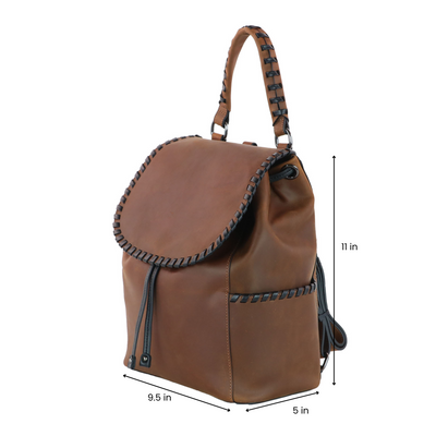 Concealed Carry Allie leather Backpack Black - Women's Concealed Carry Purse