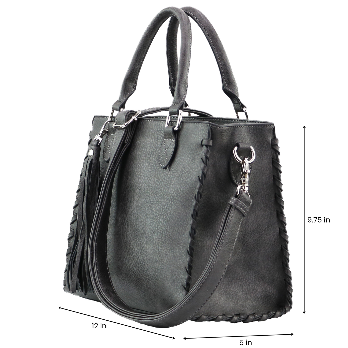 Lady Conceal Concealed Carry Purse Gray Concealed Carry Laced Ann Satchel by Lady Conceal