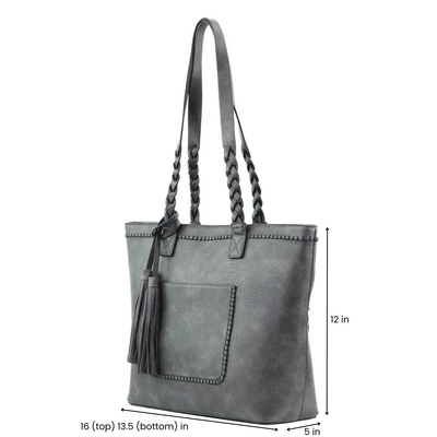 Lady Conceal Concealed Carry Purse Cinnamon Concealed Carry Cora Tote Bag by Lady Conceal