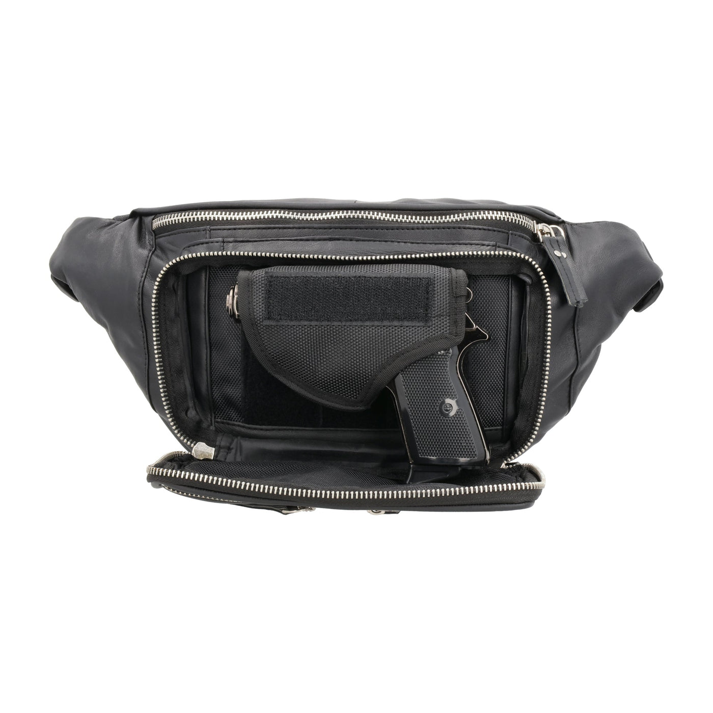Concealed Carry Lambskin Jessie Belly Band by DS Conceal - Universal Holster Men and Women bag for pistol - CCW Universal Holster Leather Fanny Pack