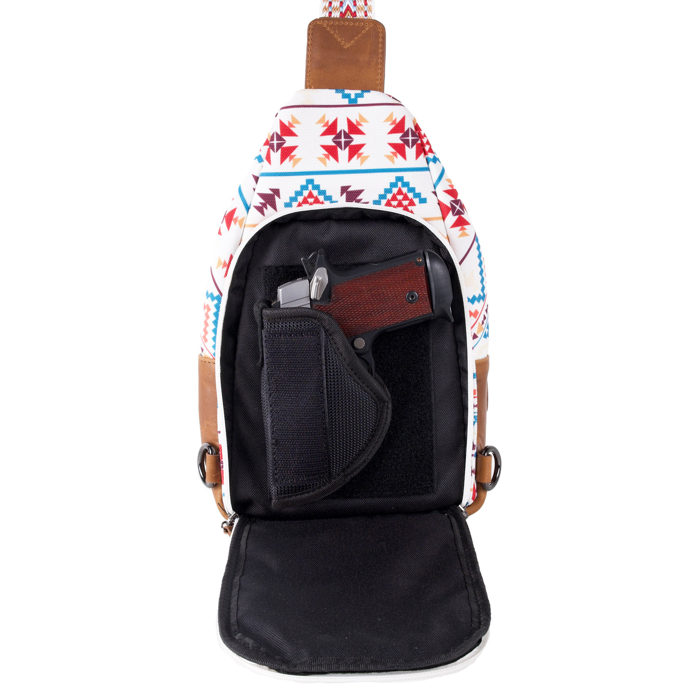 Canvas concealed carry sling, Indie crossbody with tactical edge and adjustable strap for on-the-go security