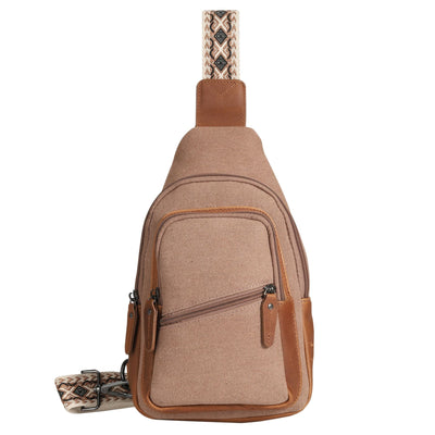 Indie concealed carry sling, lightweight canvas bag for discreet firearm storage and everyday essentials