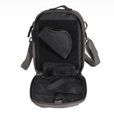 Tactical Jax concealment compartment, unisex CCW bag with quick-access gun holster design
