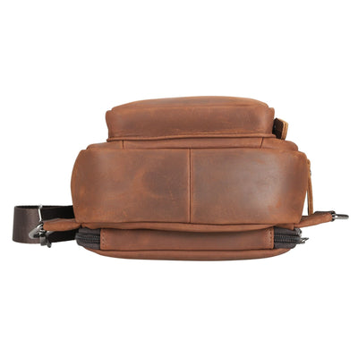 DS Conceal Xander CCW sling, premium leather crossbody for quick access and everyday carry