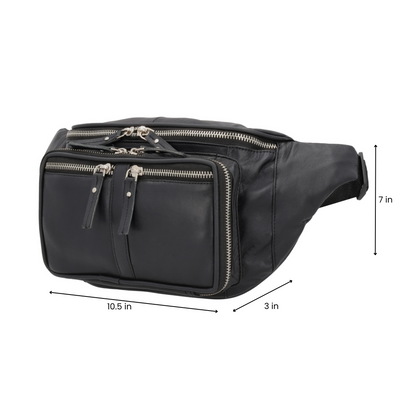 Concealed Carry Lambskin Jessie Belly Band by DS Conceal - Universal Holster Men and Women bag for pistol - CCW Universal Holster Leather Fanny Pack
