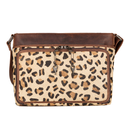 Concealed Carry Josie Leather Hair -On Indian Leopard Crossbody - Lady Conceal - Concealed Carry Purse - soft leather shoulder bags for women's - crossbody bags for everyday use - most popular crossbody bag - crossbody bags for guns - crossbody handgun bag - Unique Hide Purse - Conceal Carry Western Purse - Stylish Carry Josie Leather Bag - Bag for Conceal Carrying Women - Gun Bag for Women