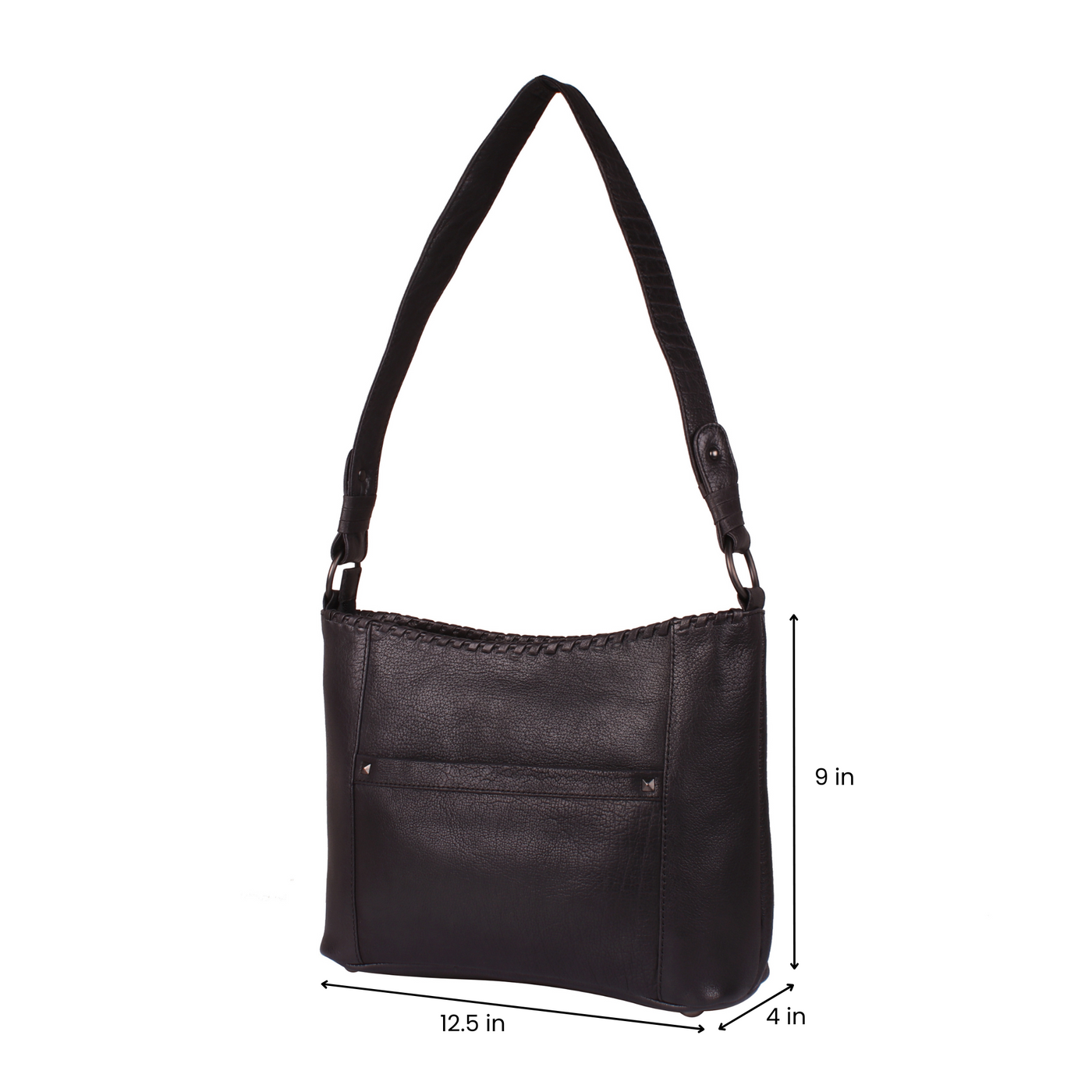 Concealed Carry Juliana Leather Hobo - Lady Conceal - Concealed Carry Purse - Lady Conceal Black