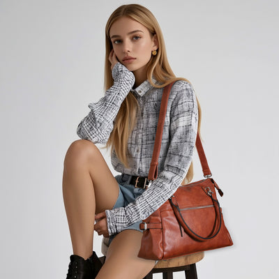 Concealed Carry Jessica Satchel -  Lady Conceal -  Concealed Carry Purse -  Lady Conceal Concealed Carry Jessica Satchel -  Lady Conceal -  Concealed Carry Purse -  Lady Conceal -  Designer Purse for Gun Owners -  CCW stylish Bag -  Locking Gun Bag