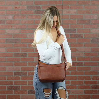Concealed Carry Emery Crossbody Bag with RFID Slim Wallet