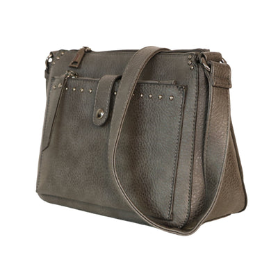 Concealed Carry Kinsley Crossbody with RFID Slim Wallet Gray