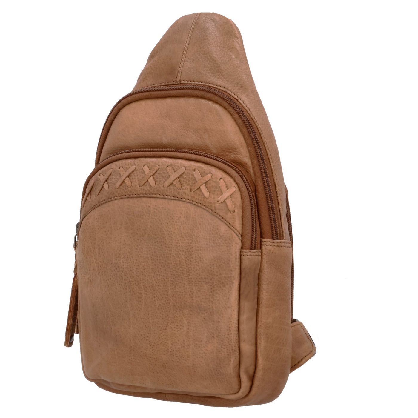 Unisex Sling Gun Leather Bag - Gun Bag for Plus Size - Universal Holster Gun Bag - bag for medium and Large Gun _ Taylor Sling Gun Backpack by Lady Conceal