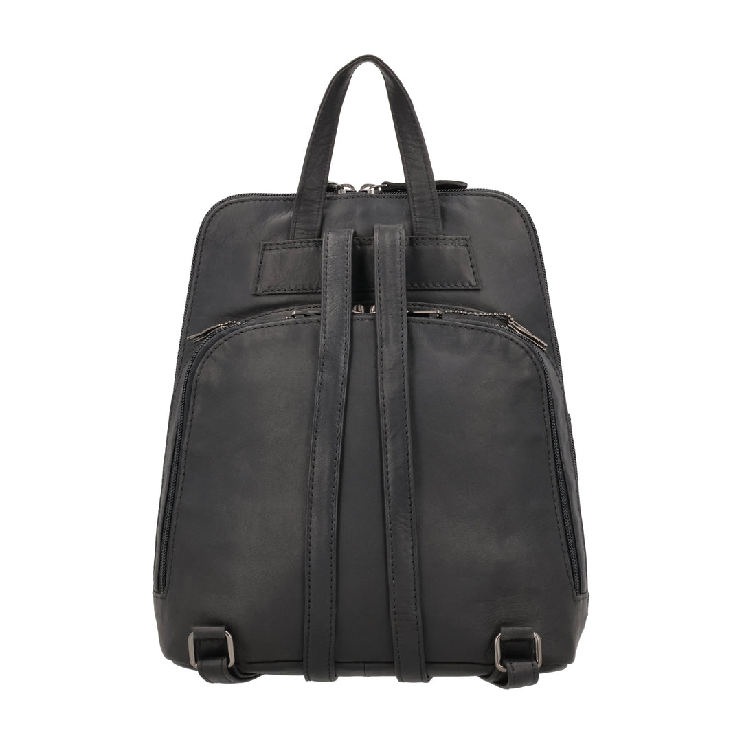 Concealed Carry Jayden Leather Backpack by Lady Conceal Cognac