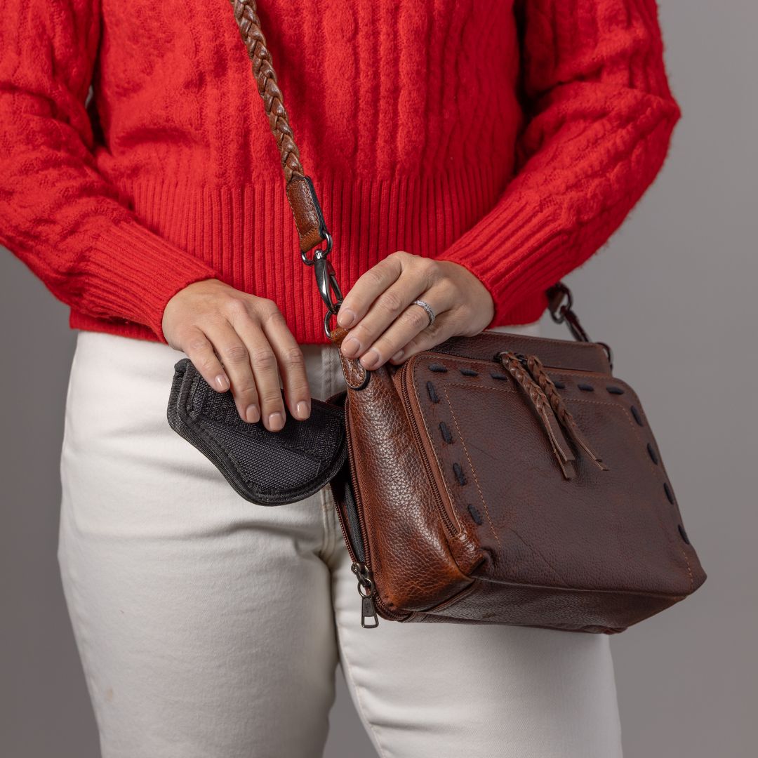 Concealed Carry Zoe Leather Crossbody by Lady Conceal
