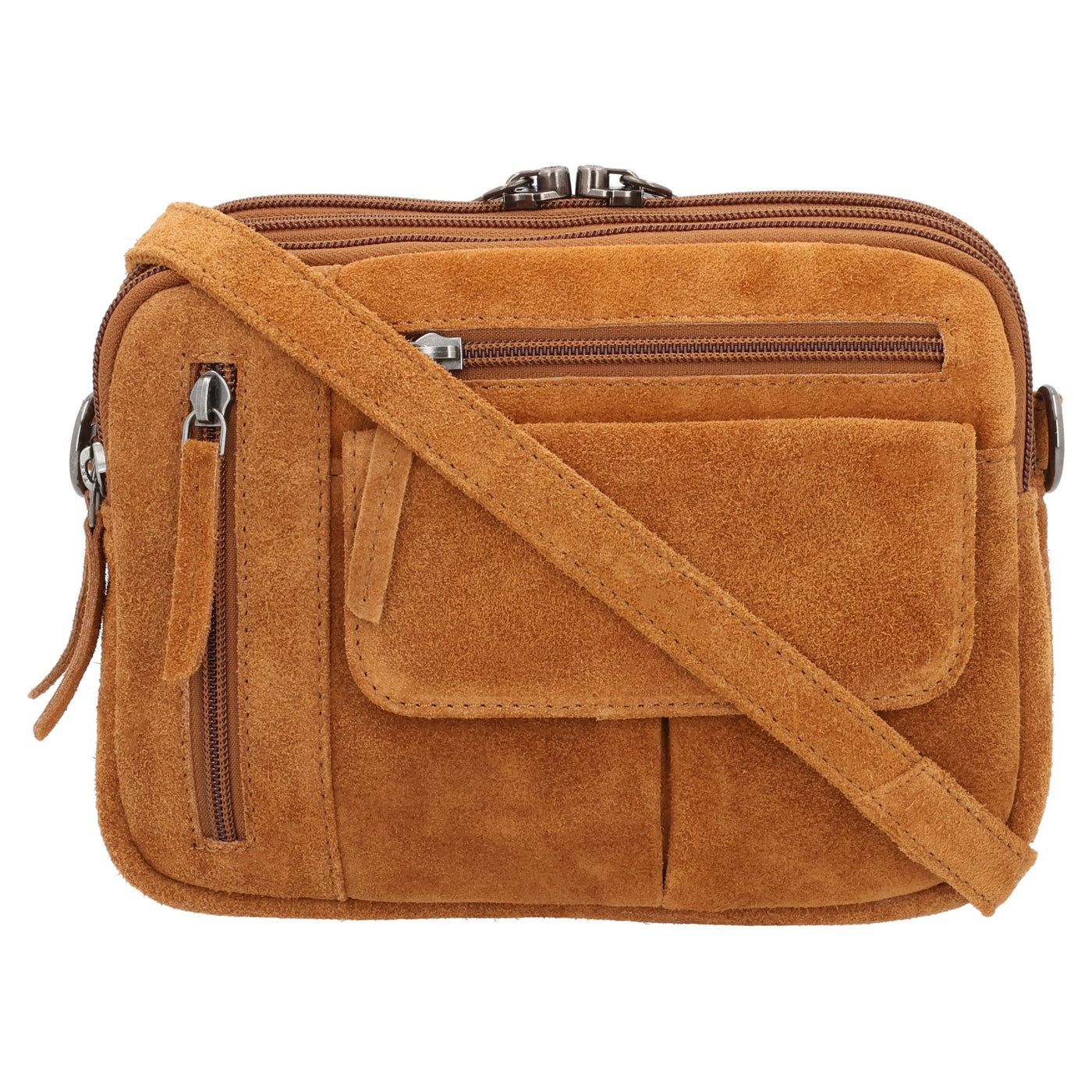 Concealed Carry Hadley Suede Crossbody by Lady Conceal - Anti Theft Locking Bag - Universal Holster Crossbody - Gifts for Firearm Users - Tactical Pistol Purse