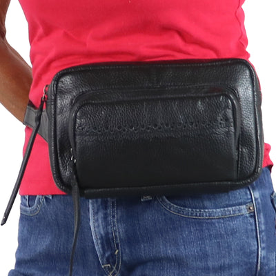 Concealed Carry Laney Buffalo Belt Bag by Lady Conceal - CCW Gear for Women - Gifts for Firearm Users   - Belt Bag for Pistols - Glock Locking Bag - Universal Holster Velcro Gun Bag