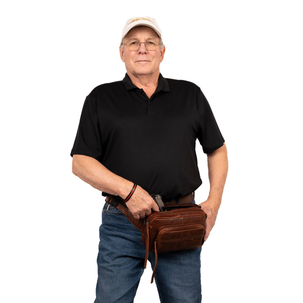 Concealed Carry Laney Buffalo Belt Bag by Lady Conceal - CCW Gear for Women - Gifts for Firearm Users   - Belt Bag for Pistols - Glock Locking Bag - Universal Holster Velcro Gun Bag