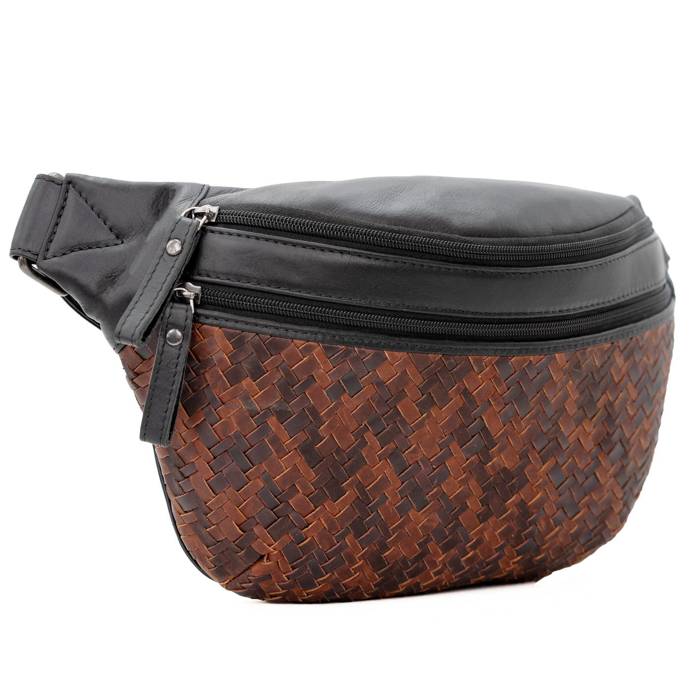 Concealed Carry Haisley Woven Magnetic Leather Sling by Lady Conceal