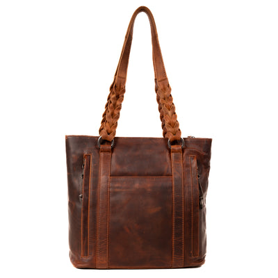 Concealed Carry Bella Leather Tote - Women's Purse for Pistol - Locking Purse with pistol slot - Leather Conceal Carry purse for Women - Concealed carry purse holster - Conceal Carry Handbag for Pistol - Handgun Bags for Women