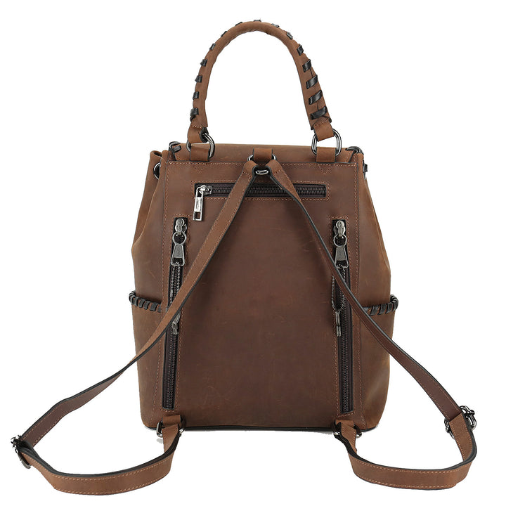 Allie leather Backpack Black