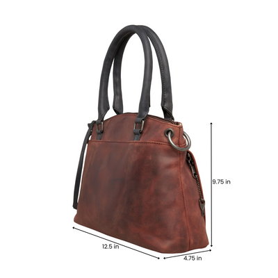 Concealed Carry Whitely Leather Satchel