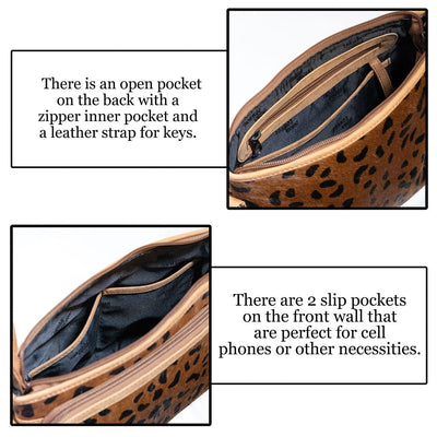 Concealed Carry Jeri Cheetah Crossbody by UC Leather