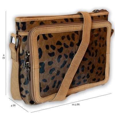 Concealed Carry Jeri Cheetah Crossbody by UC Leather