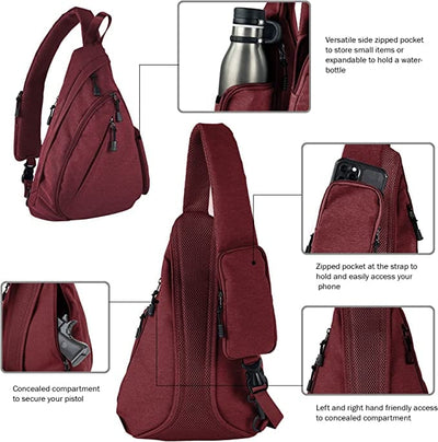 Concealed Carry Peyton Multifunctional Sling Bag by Jessie James