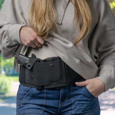 Unisex Neoprene Belly Band Holster for Concealed Carry by DS Conceal/LadyConceal