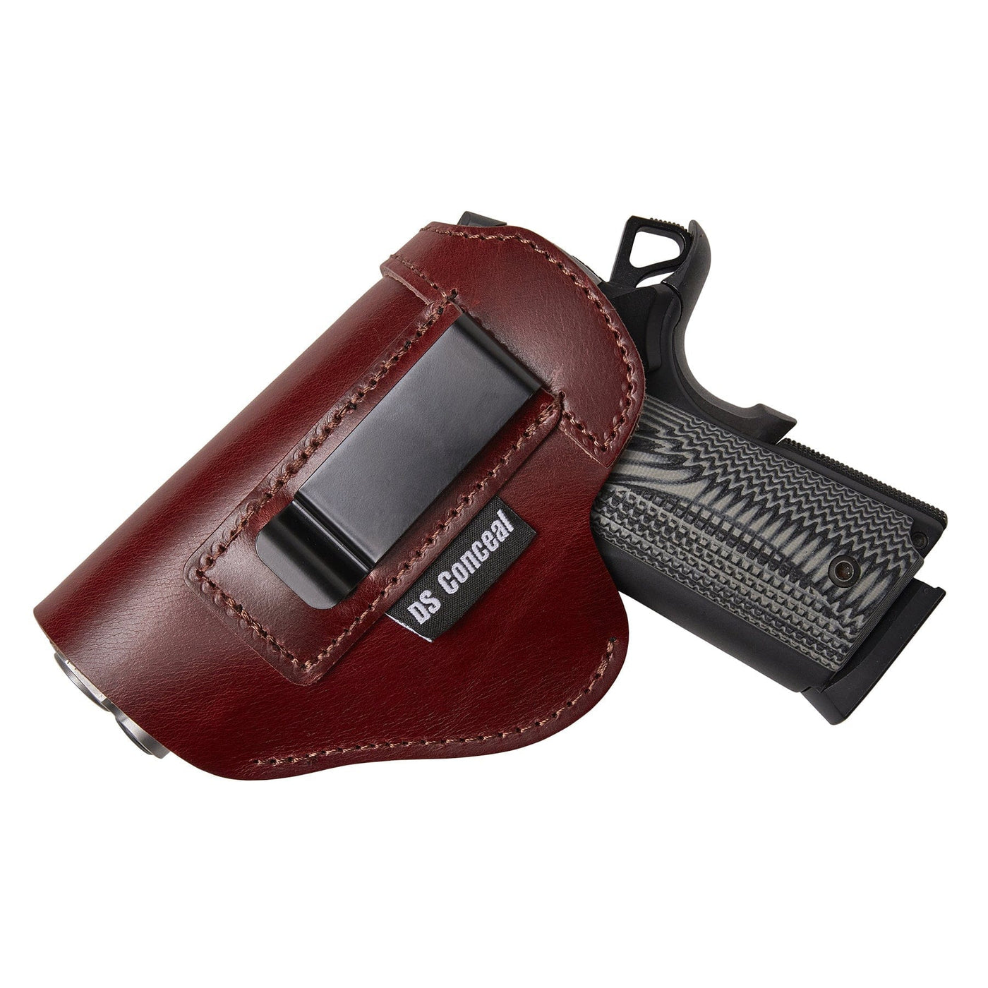 Unisex Inside Waistband Left-Handed Leather Holster by DS Conceal
