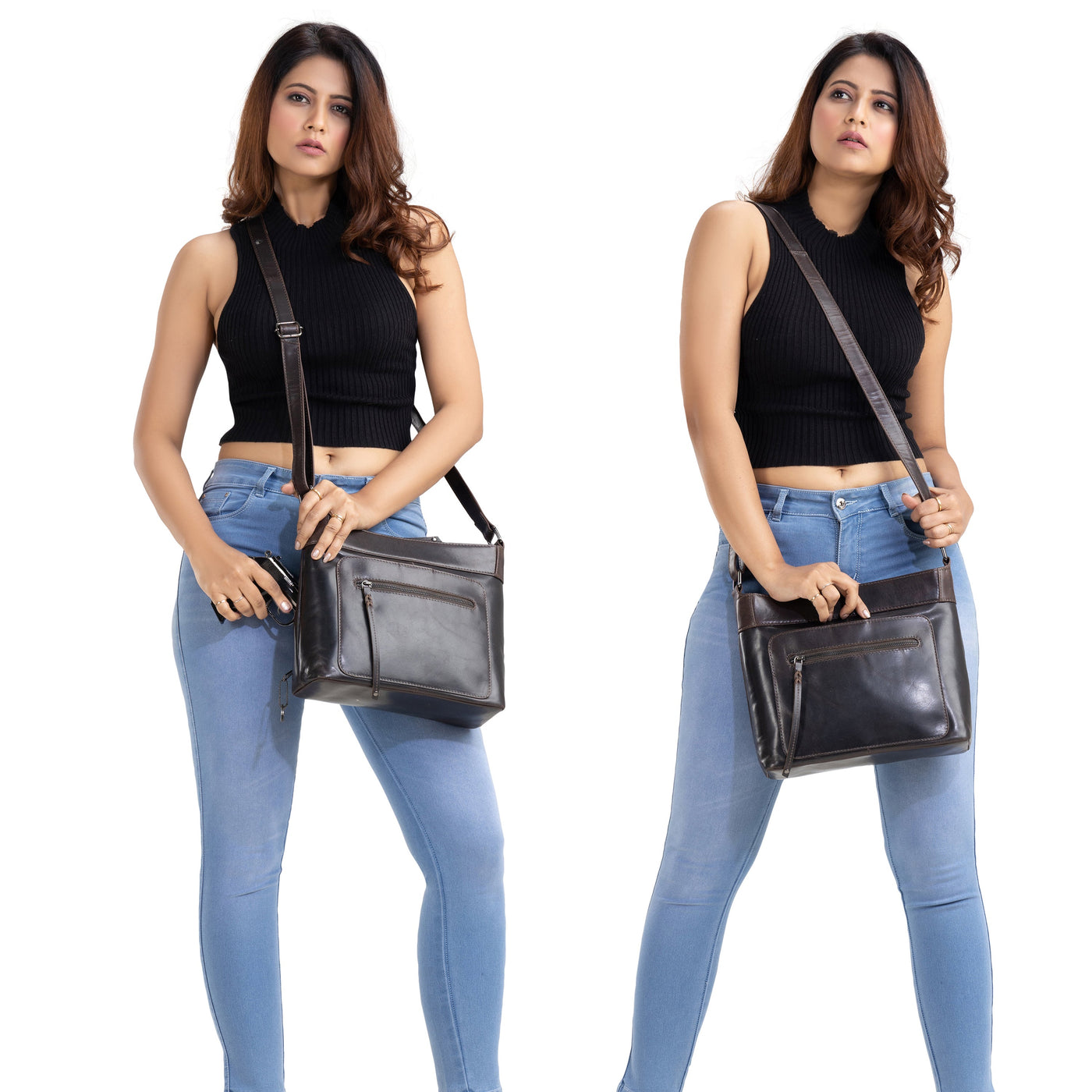 Delaney - Leather Crossbody Concealed Carry Purse - Gun Handbags