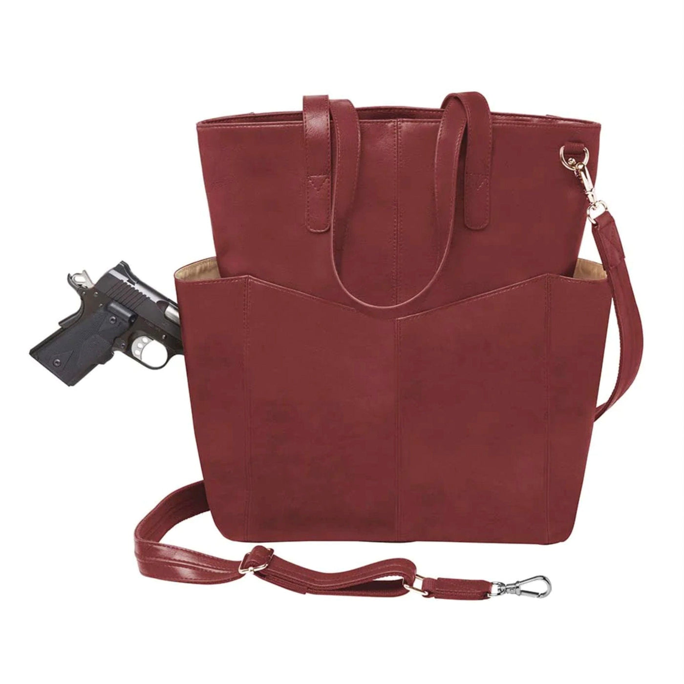 Gun Tote'n Mamas Concealed Carry Purse Concealed Carry Oversized Leather RFID Travel Tote - GTM-107