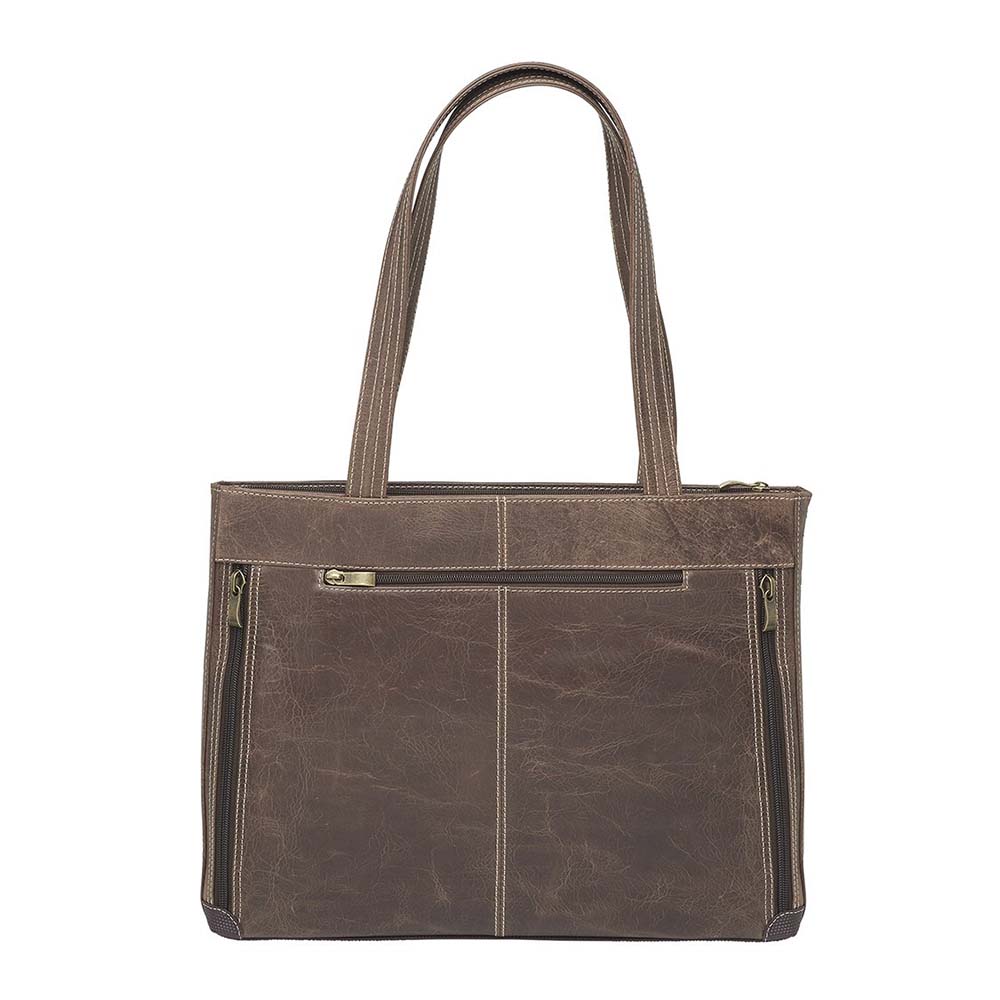 Concealed Carry Buffalo Leather Shoulder  Portfolio Bag by GTM Original