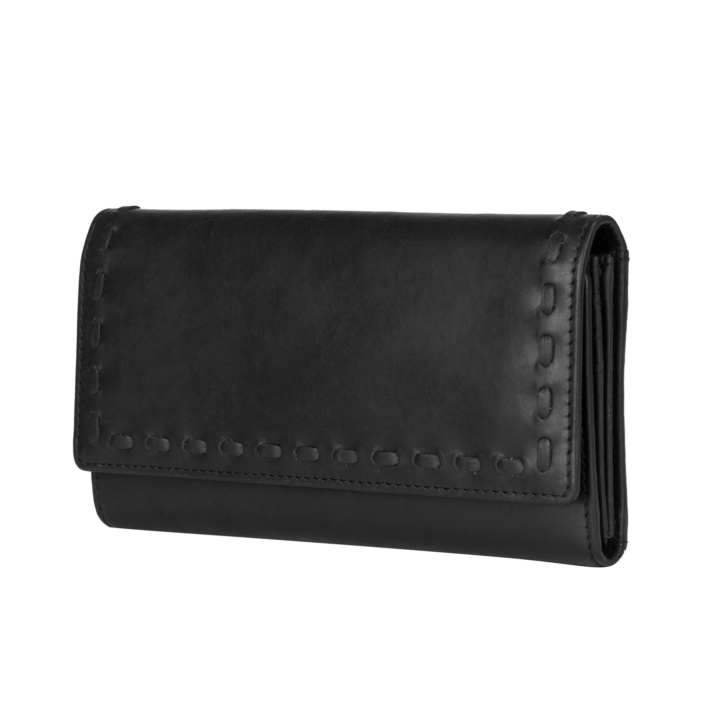 Hope RFID Leather Laced Wallet - Matching Wallet for Conceal Carry Purse - brown leather clutch wallet - leather clutch wallet purse bag - classic leather clutch wallet - gray leather clutch wallet small wallets for women - mini wallet - ladies wallet purse - women wallet sale - best small wallets for women