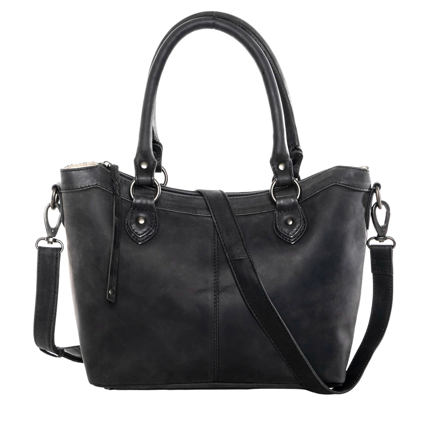 Concealed Carry Sadie Leather Satchel by Lady Conceal - Lady Conceal - designer purses - black designer purse - designer purse brands - designer backpack purse - designer purse sale - womens designer purse sale - designer purses black friday sale - black and white designer purse - black crossbody purse designer - black owned purse designers - woman designer purse - designer purses for women