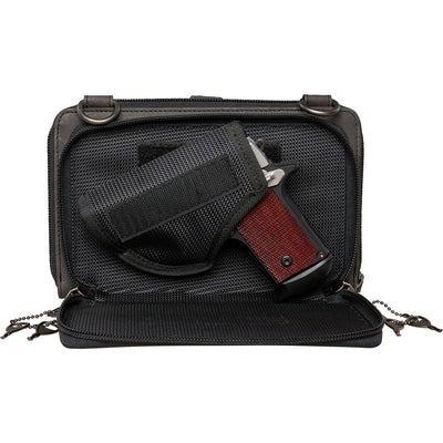 Concealed Carry Millie Leather Crossbody Organizer Small Size