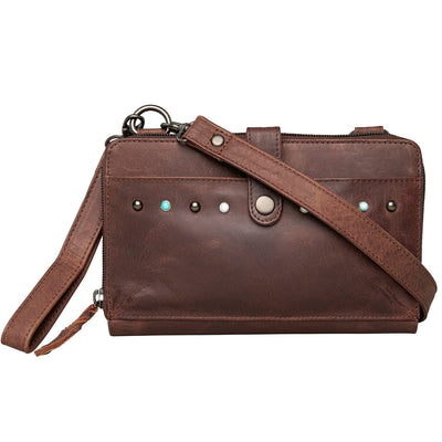 Concealed Carry Millie Leather Crossbody Organizer Bag - Extra Small