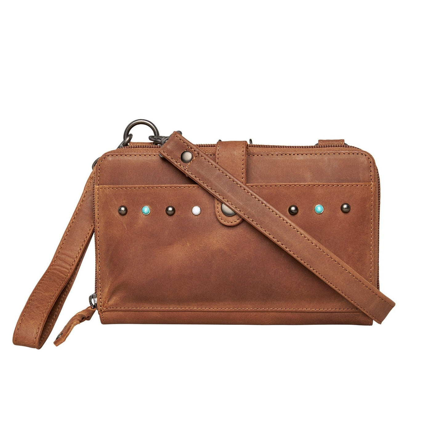 Concealed Carry Millie Leather Crossbody Organizer Bag - Extra Small