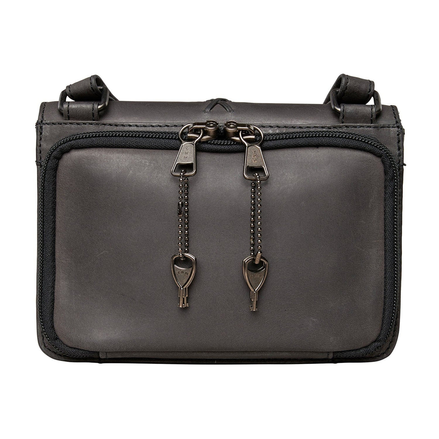 Concealed Carry Jolene Leather Crossbody Organizer Black