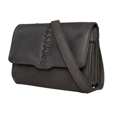 Concealed Carry Jolene Leather Crossbody Organizer Black