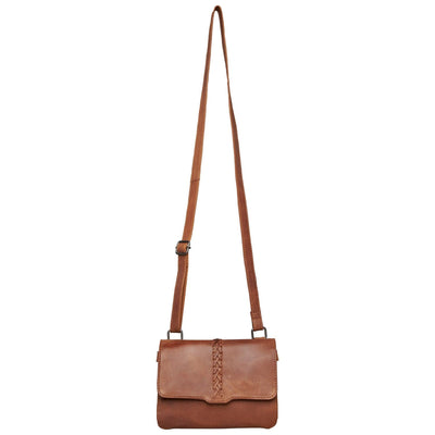 Concealed Carry Jolene Leather Crossbody Organizer Brown