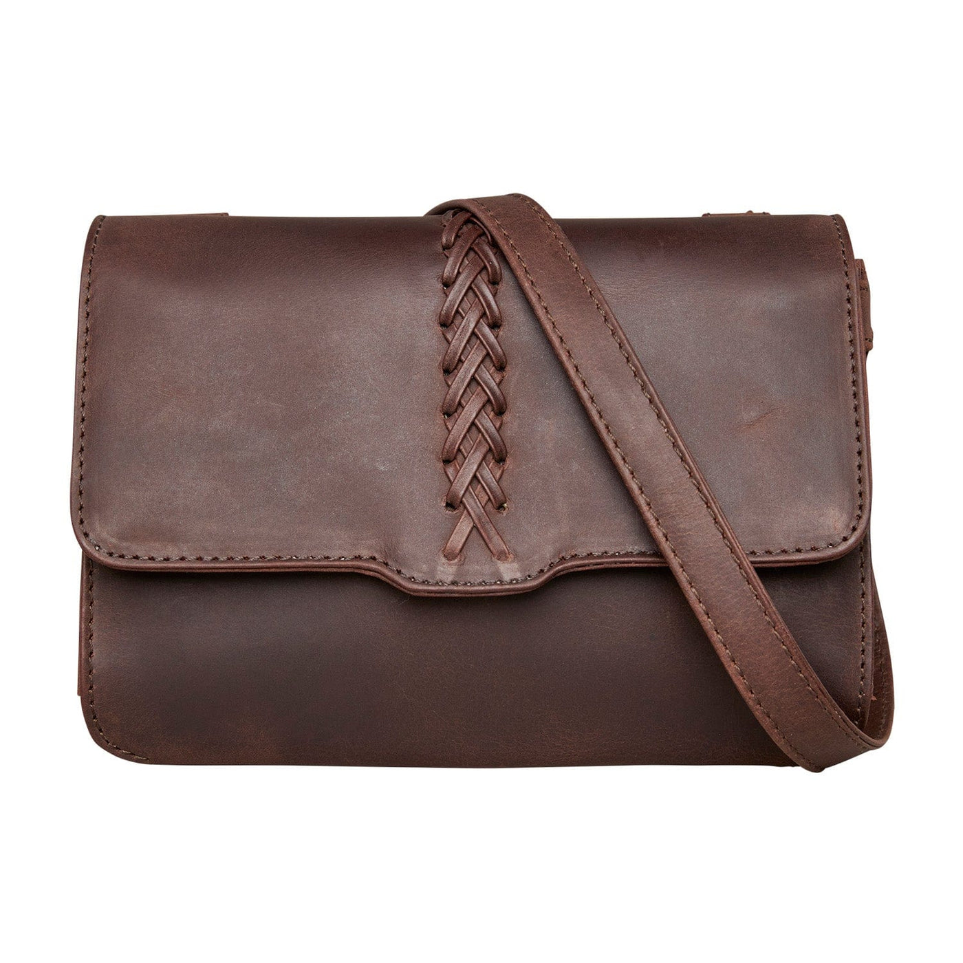 Concealed Carry Jolene Leather Crossbody Organizer Brown